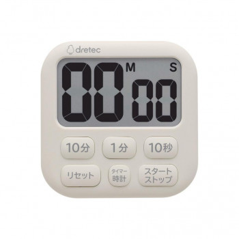 ドリテック dretec 抗菌タイマー「ポポラ6」 アイボリー T-621IV