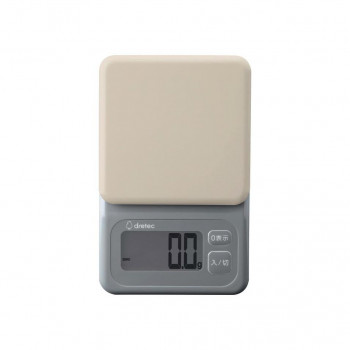 ドリテック dretec デジタルスケール「ブロート」2kg/0.1g ダークグレー KS-726DG