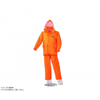 スミクラ レインウェア 透湿MOAシータ レインスーツ オレンジ 5L A-660