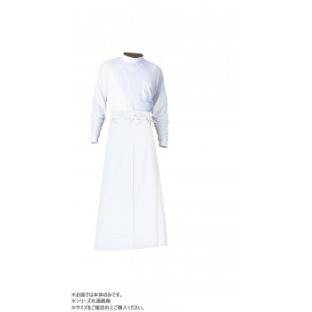 スミクラ エプロン 抗菌腰前掛 白