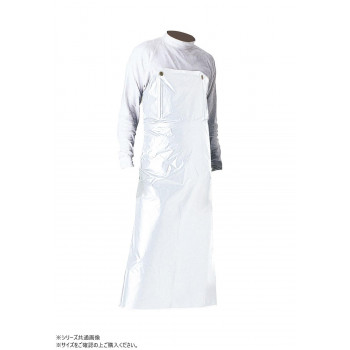 スミクラ ワンタッチ防水エプロン 白 フリー