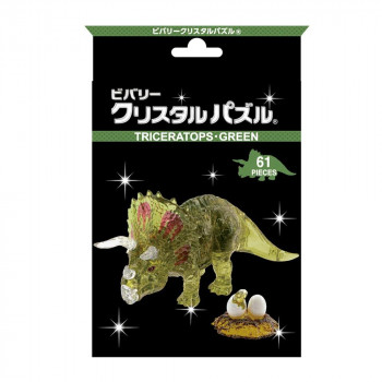ビバリー クリスタルパズル トリケラトプス・グリーン 50286