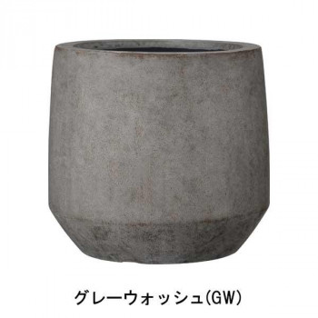 グリーンポット 植木鉢 ベルベット ラウンド グレーウォッシュ 42cm AN-BR4238GW