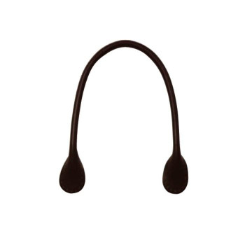 ソウヒロ joint クラフトパーツ 本革持ち手 2本手 約48cm (裏当て4枚付) 850/黒 JTM-K30