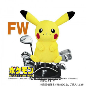 ホクシン交易 ポケットモンスターヘッドカバー ピカチュウ FW用 PMHF001