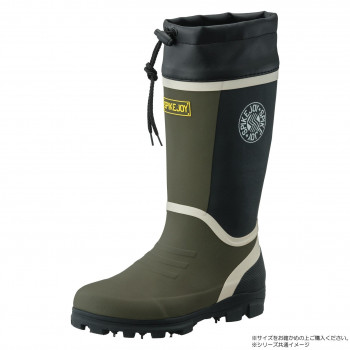 福山ゴム工業 長靴 スパイクジョイ 6 カーキ S(品番:AA89300)