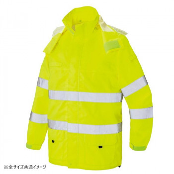 アイトス 高視認性レインジャケット ハイパーイエロー 6L 562405
