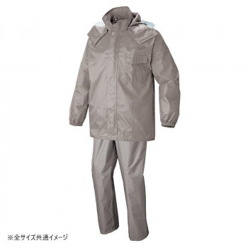アイトス レインスーツ グレー LL 562407