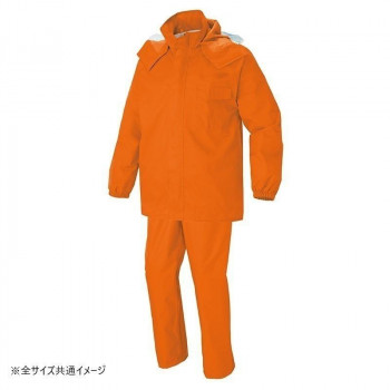 アイトス レインスーツ オレンジ M 562407