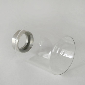 志成販売 GLASS ネックキャップ フラワーベース ハルス(M) シルバー 107409SL