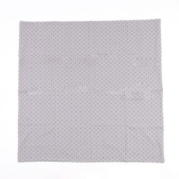 志成販売 七宝つなぎ刺繍のテーブルクロス グレー 305047GY