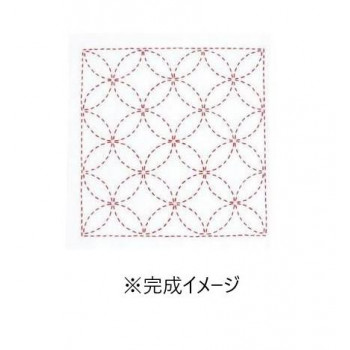 オリムパス 刺し子キット 花ふきん 七宝つなぎ 266