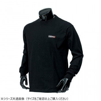 NANKAI ナンカイ コーポレートロゴコットン長袖Tシャツ SDW-3503 M ブラック