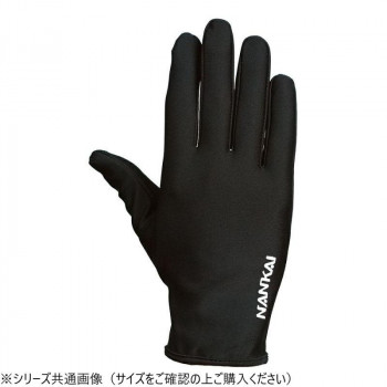 NANKAI ナンカイ ストレッチインナーグローブ ING-23 F(フリー) ブラック