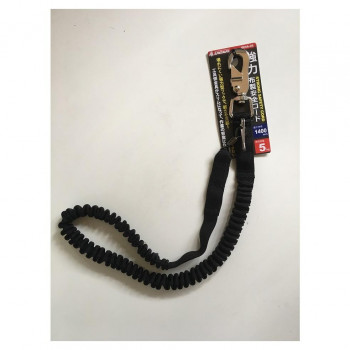 坂謙 ジャッカル布製超強力安全コード5kg 黒 1400mm JKNA-05 19011507