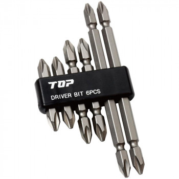 トップ工業(TOP) 電動ドリル用 ドライバビット 6本組セット 全長45・65・110mm 各2本 DB2-600S
