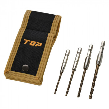 トップ工業(TOP) 電動ドリル用 六角シャンクコバルトドリル 4本セット EOD-3050DKS