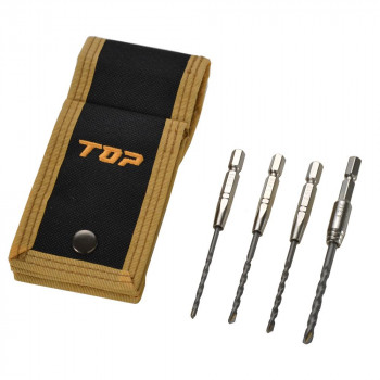 トップ工業(TOP) 電動ドリル用 六角シャンクコンクリートドリル 4本セット ECD-3043DKS