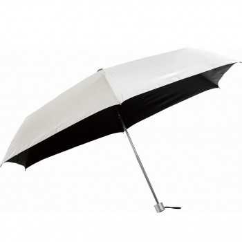 Waterfront 銀行員の日傘 折りたたみ傘 60cm シルバー S360-0783SL1-B8