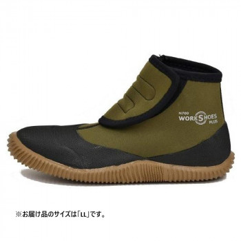 アトムワークス ワークシューズプラス LL グリーン N700_LL_G