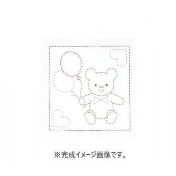オリムパス 刺し子キット 花ふきん くま SK-281