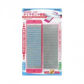 片山利器 JP 砥石台付ダイヤモンド砥石 2枚組 DP3060 300/600 300670