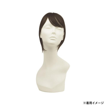 プリシラ 白髪かくしウィッグ 人毛100％  ロング 人毛ダークブラック ST-102-ZBDK