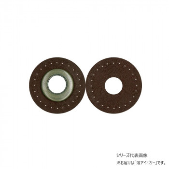 INAZUMA イナズマ 10mmロープ用縫い付けハトメ アンティークゴールド 4枚入 103 薄アイボリー BA-12-10AG