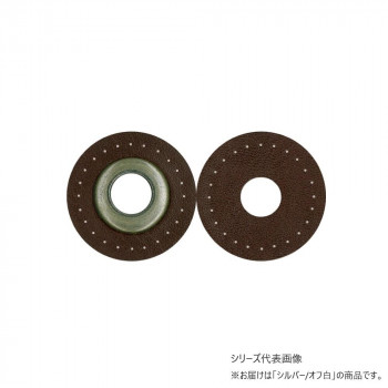 INAZUMA イナズマ 16mmロープ用縫い付けハトメ シルバー 20mm 4枚入 0 オフ白 BA-12-16S