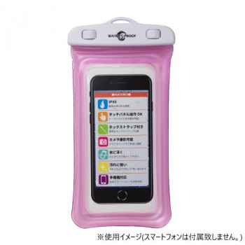 スマートフォン専用 防水ポーチ WATER PROOF Pink WP03