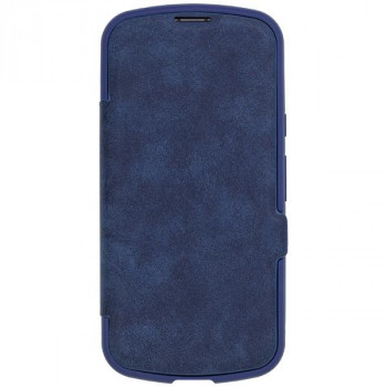 iPhone16専用背面手帳型ケース Chrome-NATURAL Blue iP24-61-CHN08