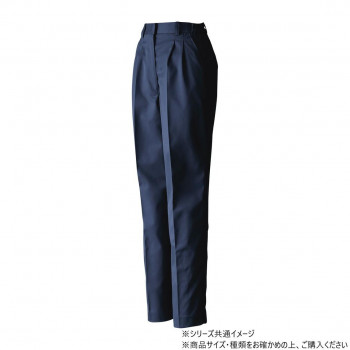 桑和 4220 レディースツータックスラックス Mサイズ ネイビー(1)