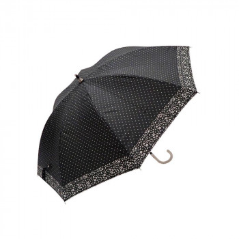 藤田屋 晴雨兼用長傘ショート 50cm フラワー×ドット SS-1813