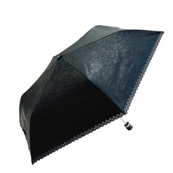 藤田屋 晴雨兼用折りたたみ傘 50cm エンボス ヒートカット 小花 SM-2254