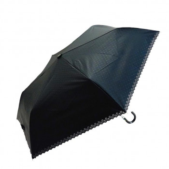 藤田屋 晴雨兼用折りたたみ傘 50cm エンボス ヒートカット ドット SMM-2254