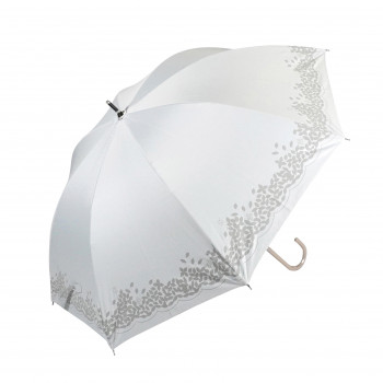 藤田屋 晴雨兼用長傘ショート 50cm 晴雨兼用ショート クローバー ホワイト SS-2552(KT)