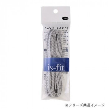 is-fit シューレース オールラメ平紐 シルバーGS-2 120cm
