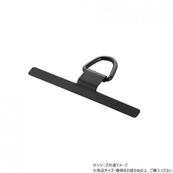 STRAP SHEET スマホ挟み込みシートステンレスタイプ ブラック LN-SH04STBK