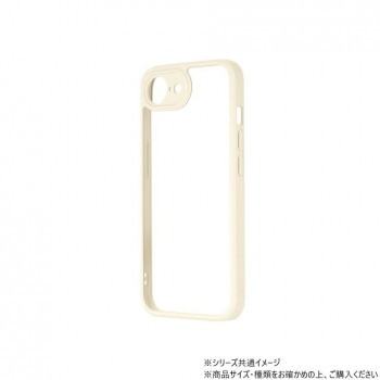 iPhone 16e 耐衝撃ハイブリッドケース Velta ミルクホワイト LN-ISS24UKHWH
