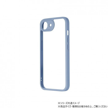 iPhone 16e 耐衝撃ハイブリッドケース Velta スモークブルー LN-ISS24UKHBL