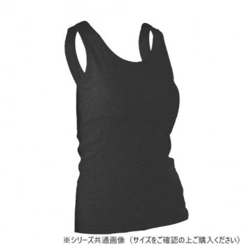 グローバル・ジャパン コットン100％パット付きタンクトップ M-L ブラック