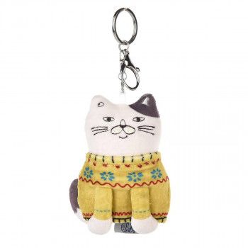 クスグルジャパン パフモチ マスコットキーホルダー ねこぜがわさん 24-7112