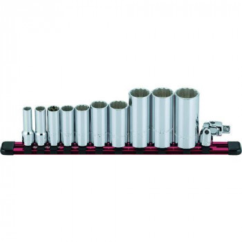 ミトロイ(MITOLOY) 3/8 ソケットレンチセット ディープ mm ホルダーセット SH312ML