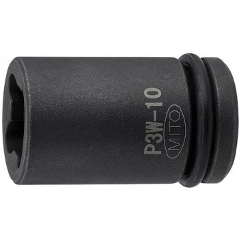 ミトロイ(MITOLOY) 3/8 インパクトレンチ用 ウエルドナット用ソケット 10mm P3W-10