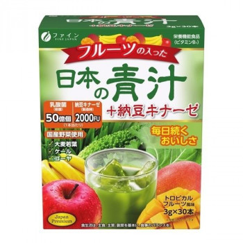 フルーツの入った日本の青汁+ナットウキナーゼ 30包