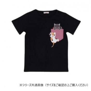くろちく ネコランマンTシャツ 黒 くぅとみぃ 婦人 M 31609705