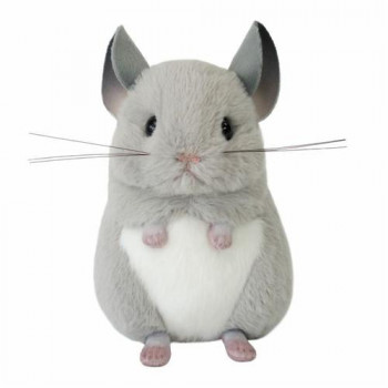 吉徳 りくのなかまたち ぬいぐるみ チンチラ グレー 180222