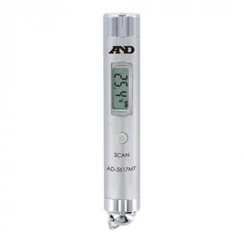 A&D 赤外線放射温度計 メタルケース 頑丈 軽量 キーチェーン付 AD5617MT