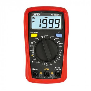 A＆D デジタルマルチメータ 直流・交流電圧測定 テストリードスロット付 AD5529A