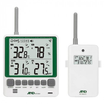 A&D マルチチャンネルワイヤレスマルチチャンネル温湿度計 子機セット AD5664SET